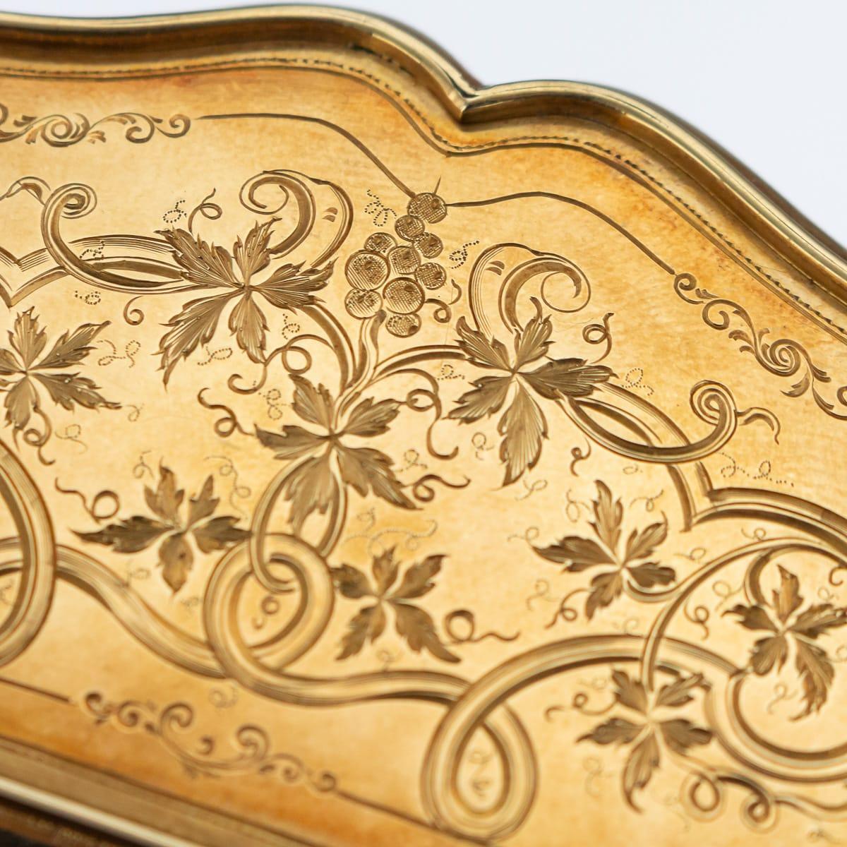 19th Century Russian Presentation 14-Karat Gold and Enamel Snuff Box, circa 1870 6