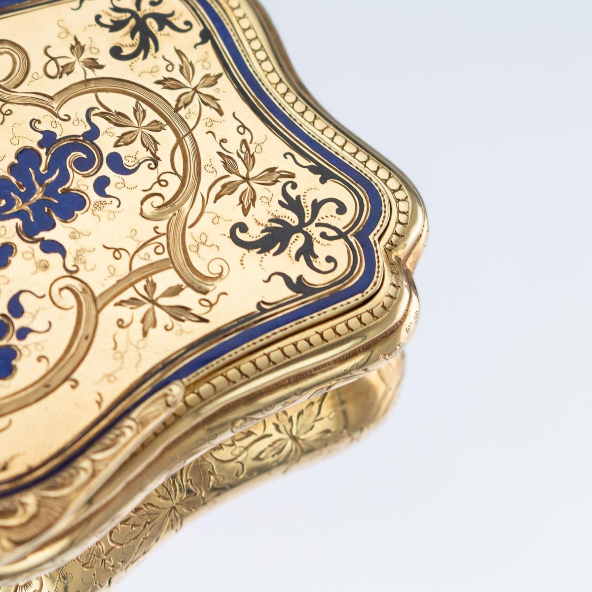 19th Century Russian Presentation 14-Karat Gold and Enamel Snuff Box, circa 1870 2