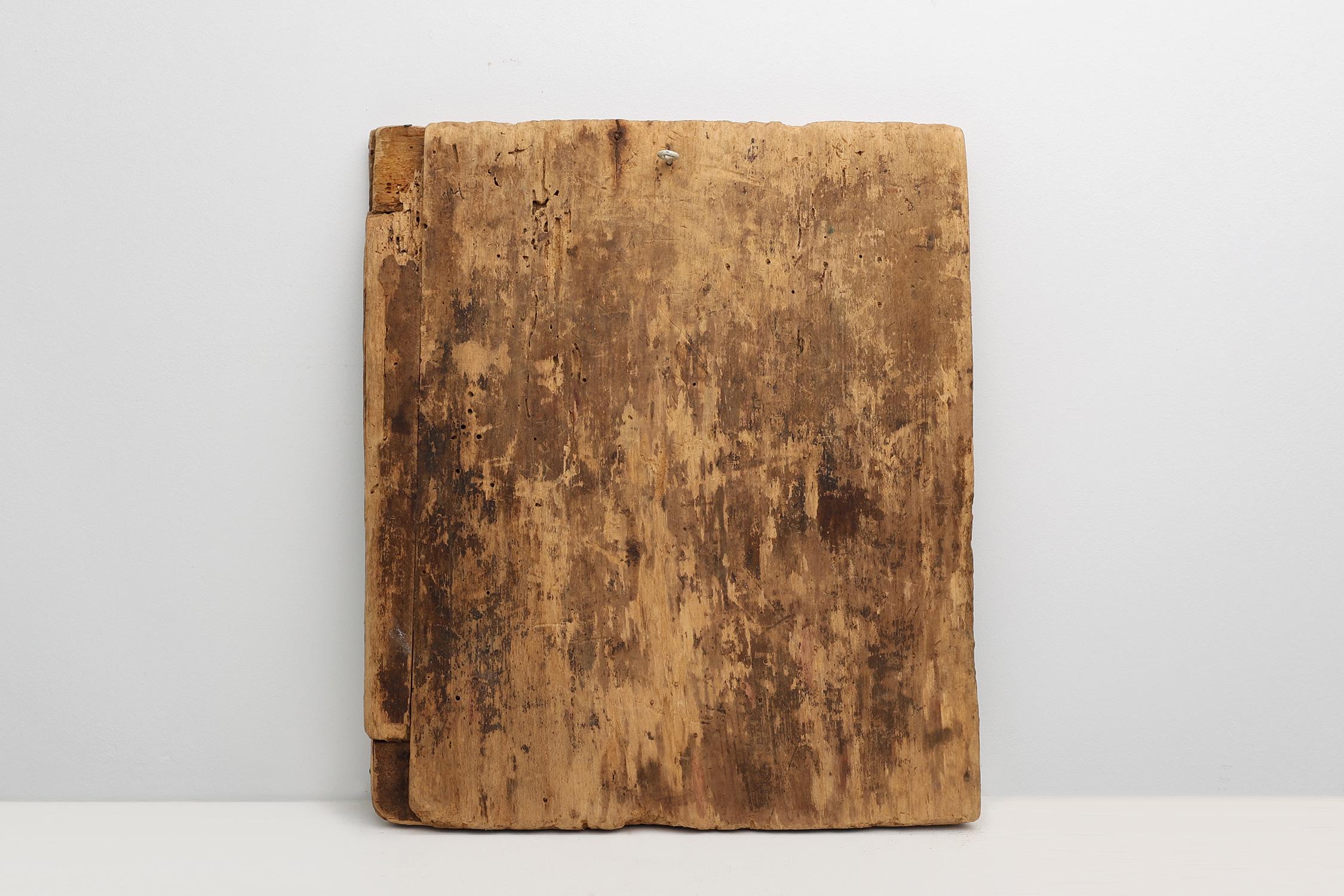 Icône religieuse russe du XIXe siècle représentant le Christ Pantocrator, peinte à la main sur Wood en vente 4