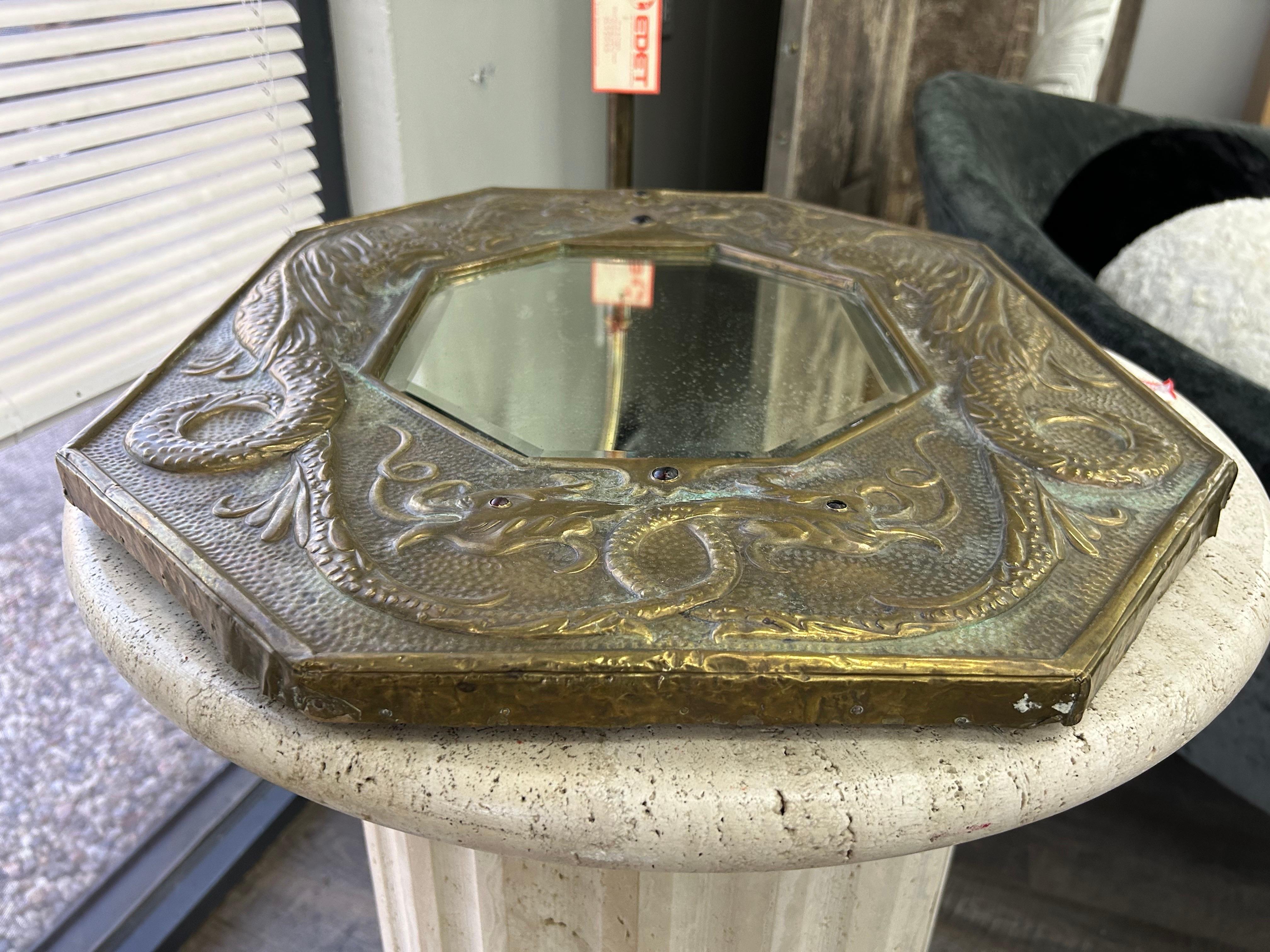 Miroir russe en laiton du XIXe siècle en vente 1