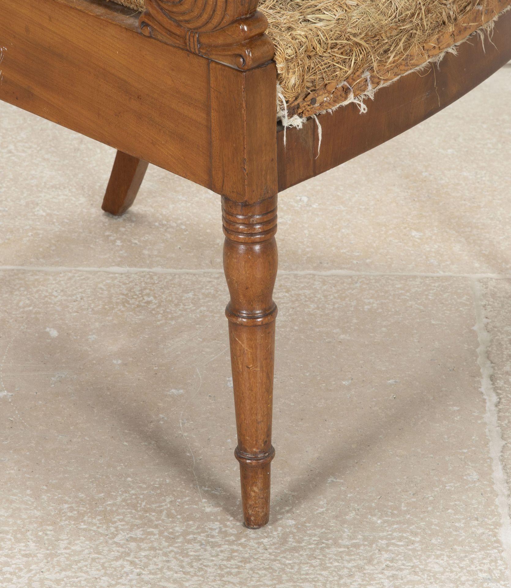 19th Century Russian Satinwood Open Armchair For Sale 3