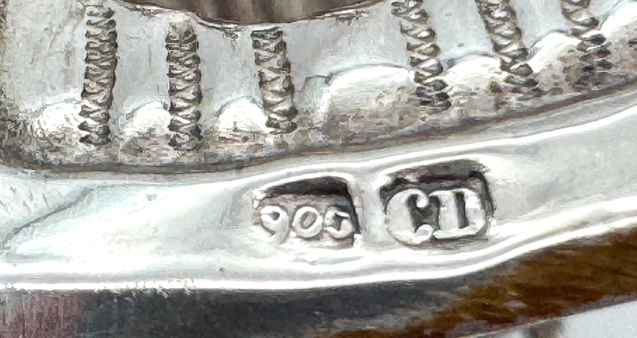 Ornamento da tavolo in argento russo del XIX secolo con Venere e cigno figurati in vendita 10