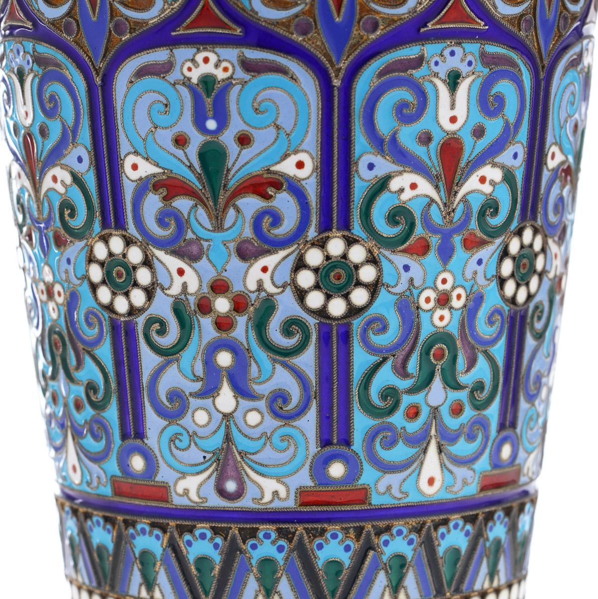 19th Century Russian Silver-Gilt & Enamel Beaker, Ovchinnikov, c.1895 1