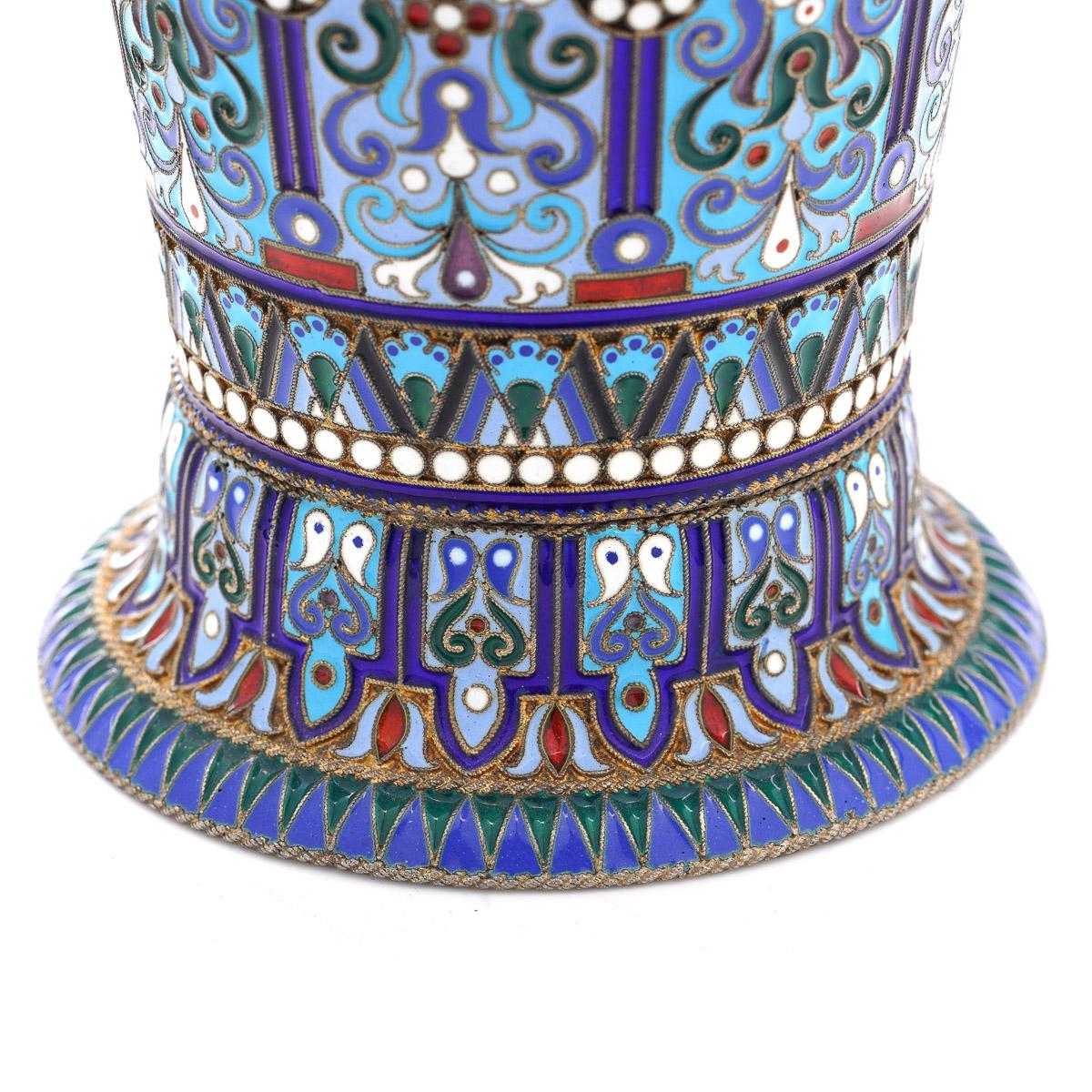 19th Century Russian Silver-Gilt & Enamel Beaker, Ovchinnikov, c.1895 3