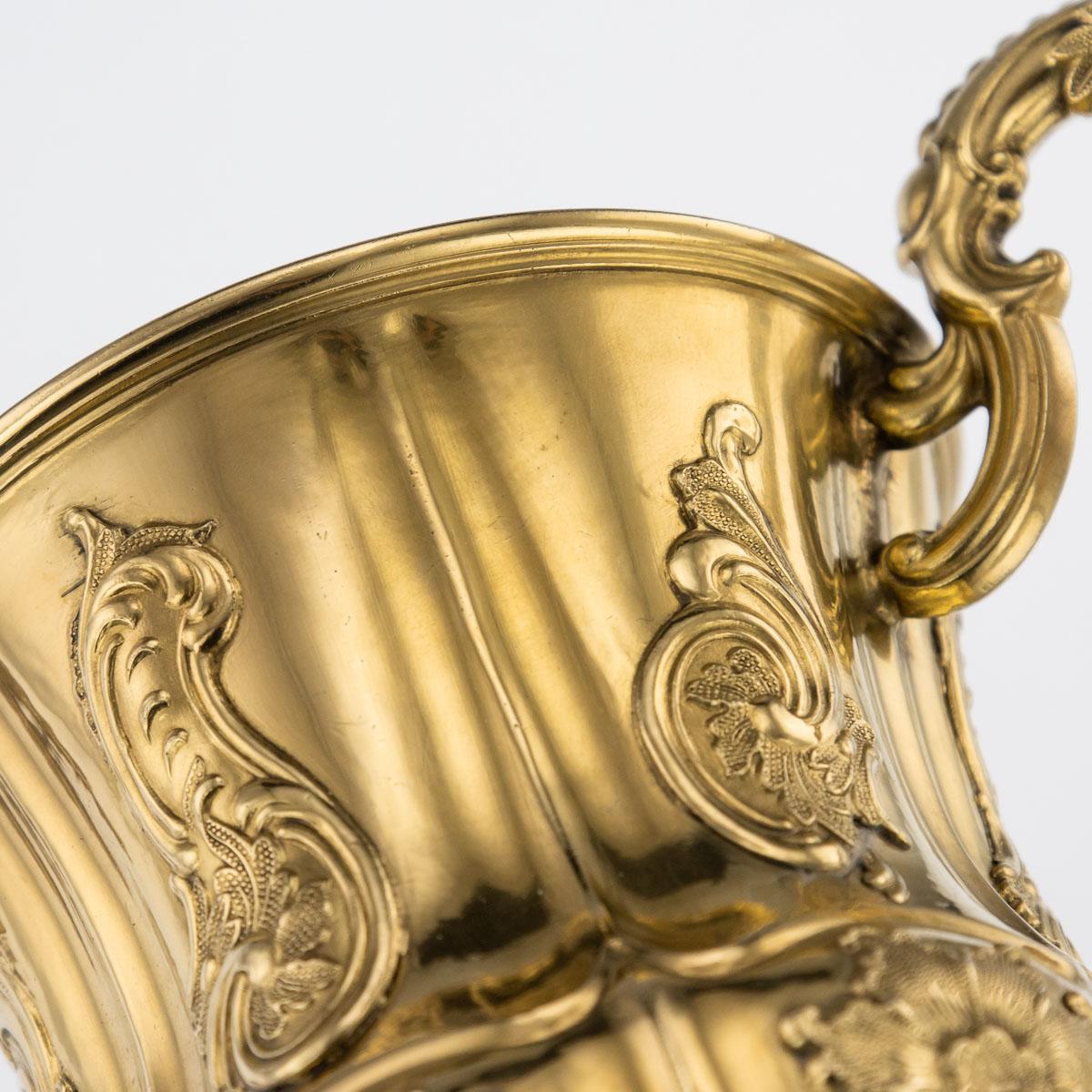 19th Century Russian Solid Silver-Gilt Cup and Cover, St-Petersburg, circa 1842 7