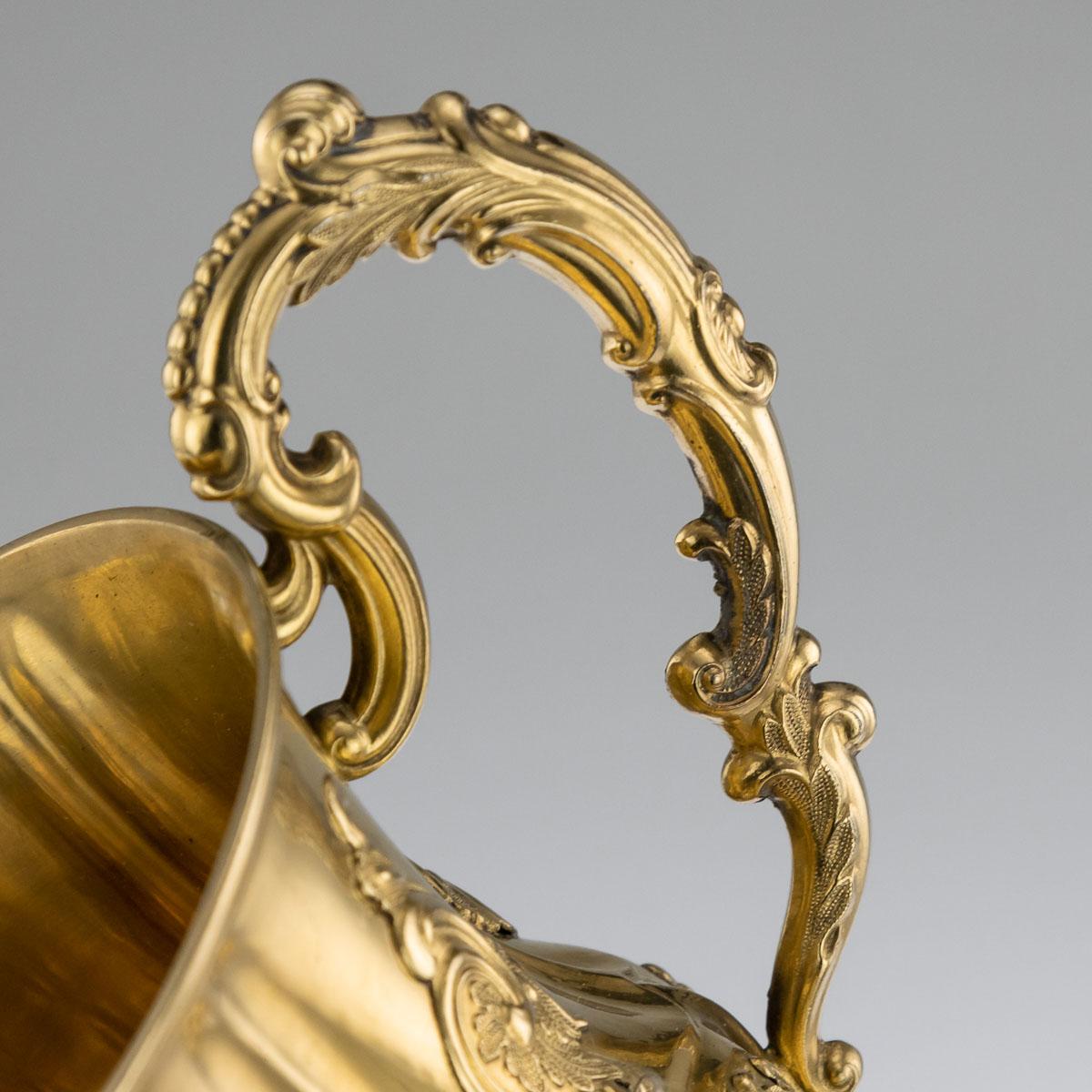 19th Century Russian Solid Silver-Gilt Cup and Cover, St-Petersburg, circa 1842 6