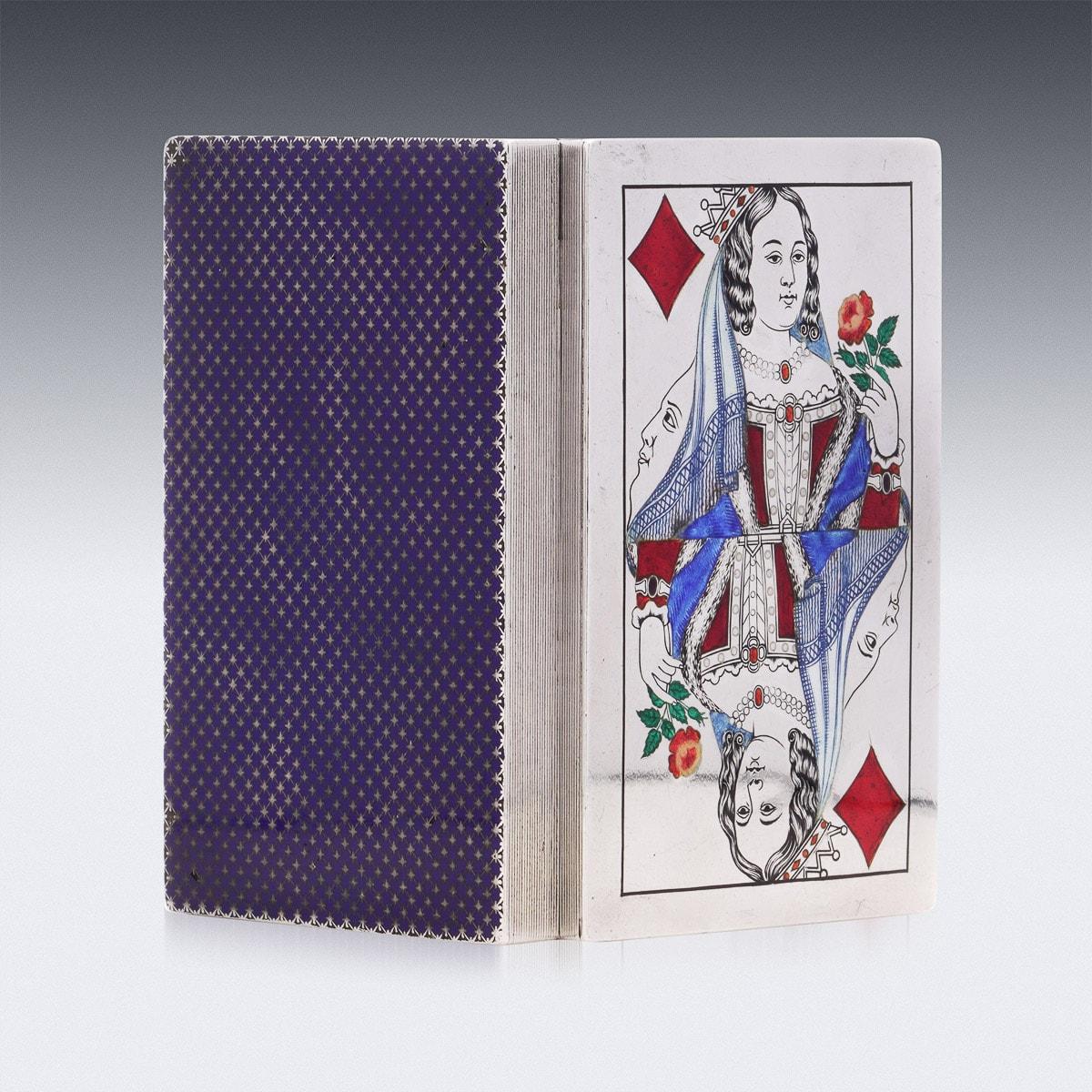 19th Century Russian Solid Silver Playing Cards Box, Moscow, c.1869 3