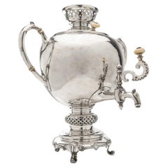 Russisches Samovar aus massivem Silber des 19. Jahrhunderts, Moskau, um 1879