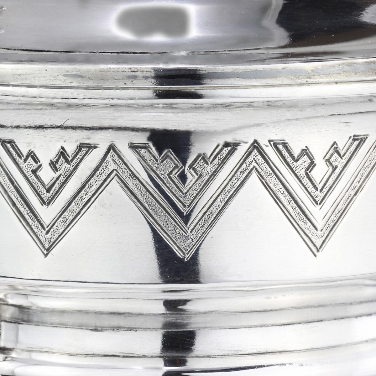19th Century Russian Solid Silver Tankard on Tray, 1880 8