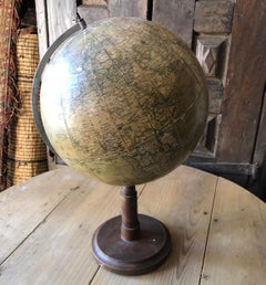 19th Century Russian World Globe Made in Germany by Syrkin GmBH