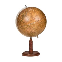 Antique 19th Century Russian World Globe Made in Germany by Syrkin GmBH