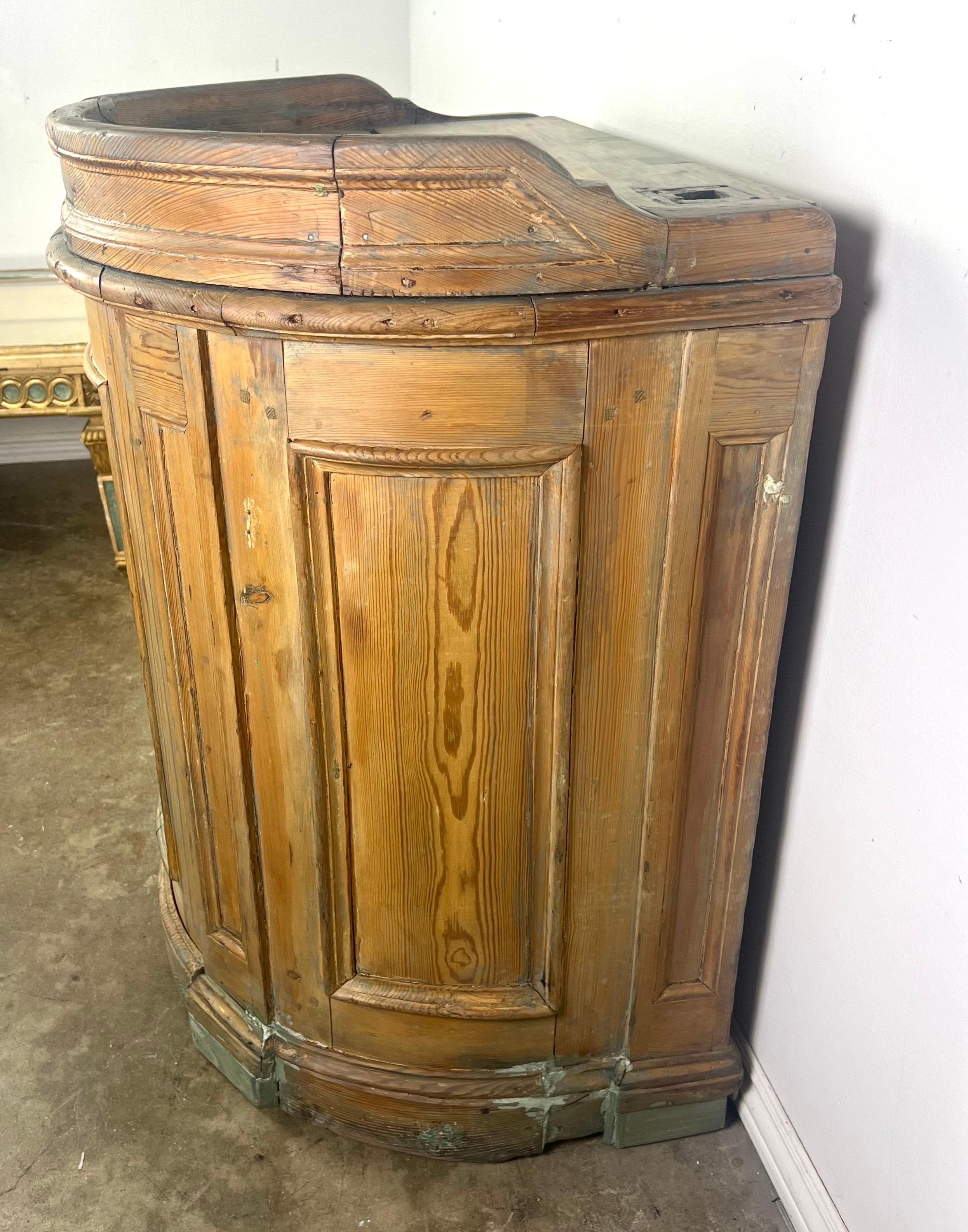 19th Century Rustic Alter Table In Distressed Condition In Los Angeles, CA