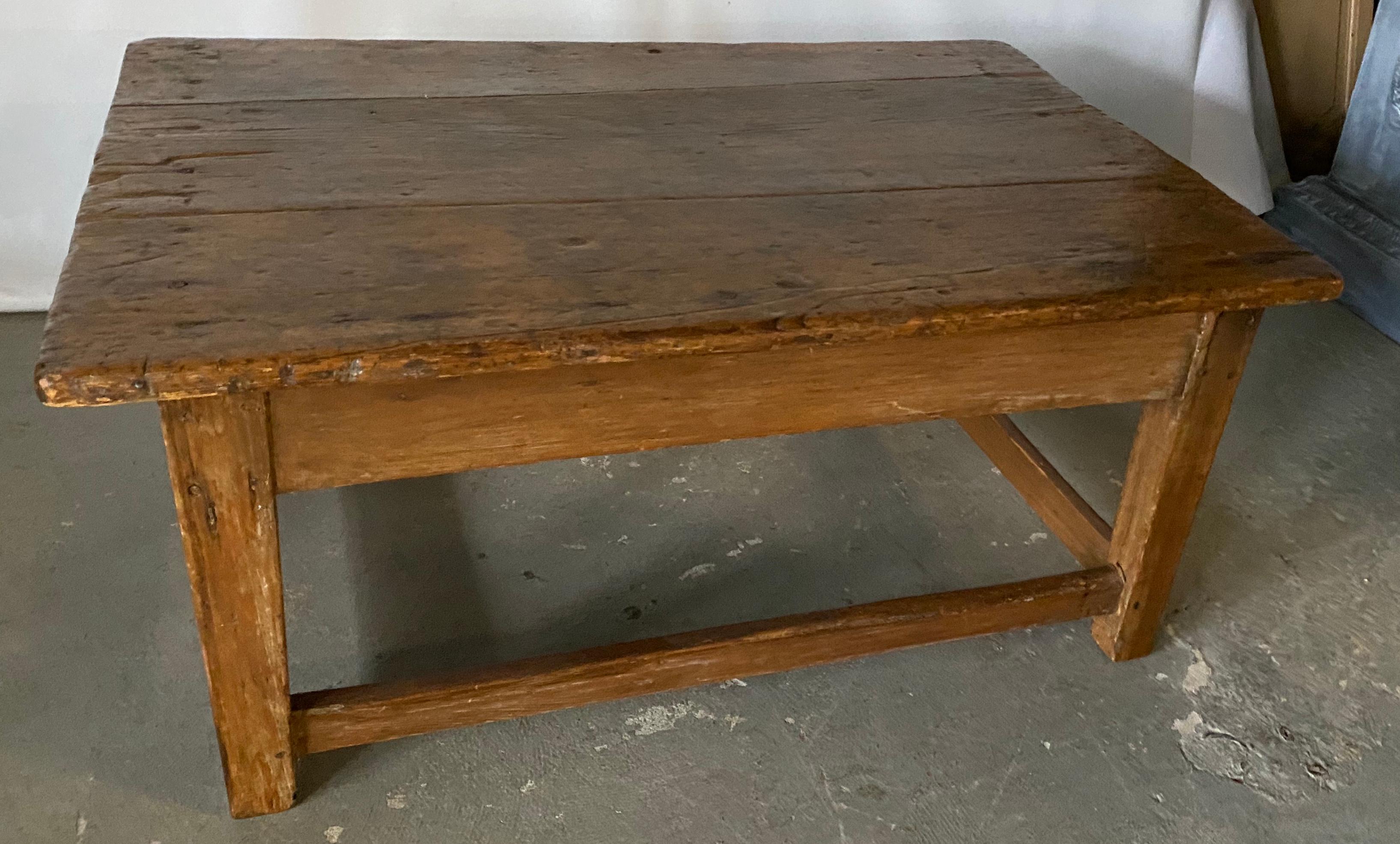 vintage rustic coffee table