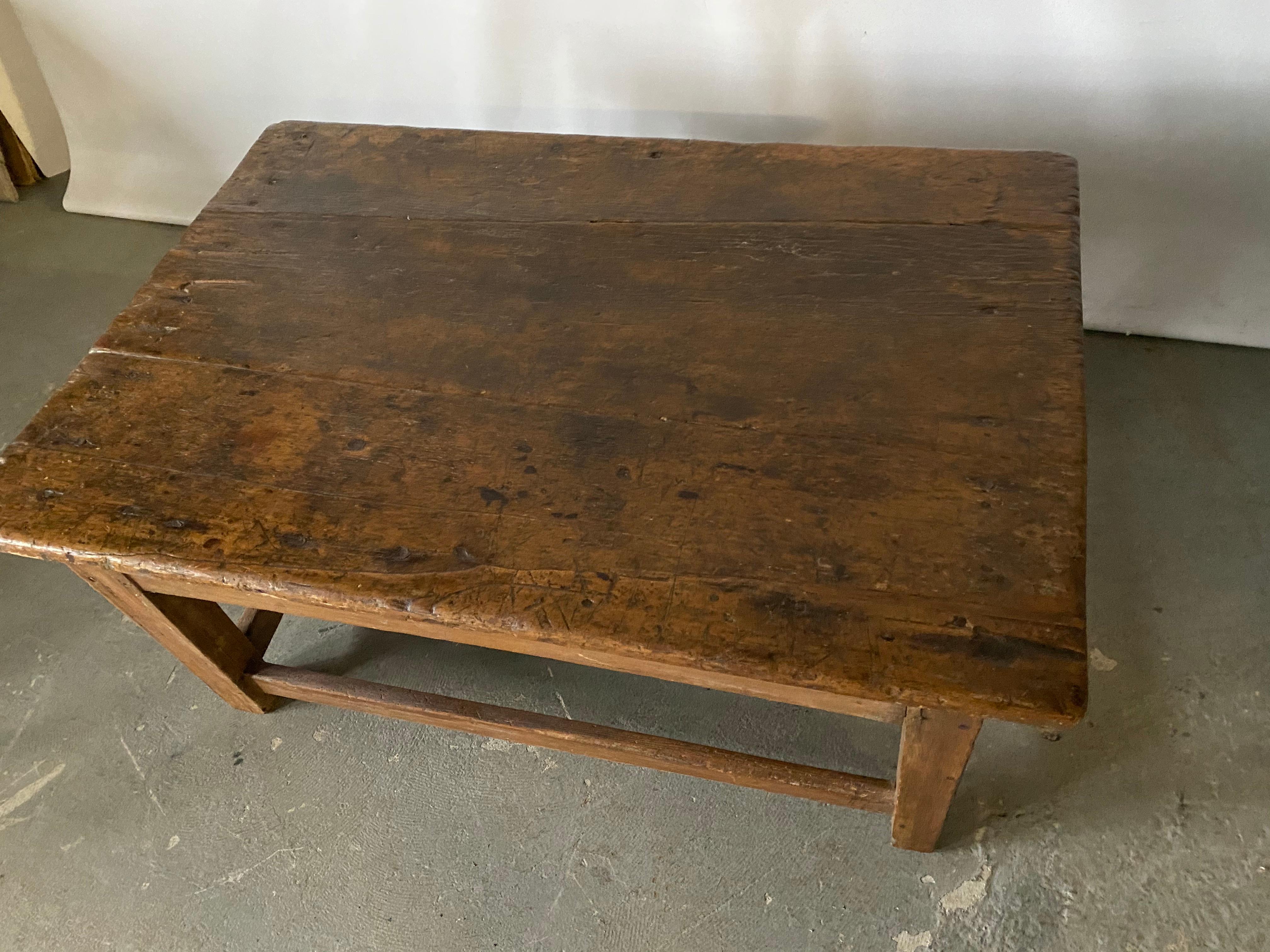 antique rustic coffee table