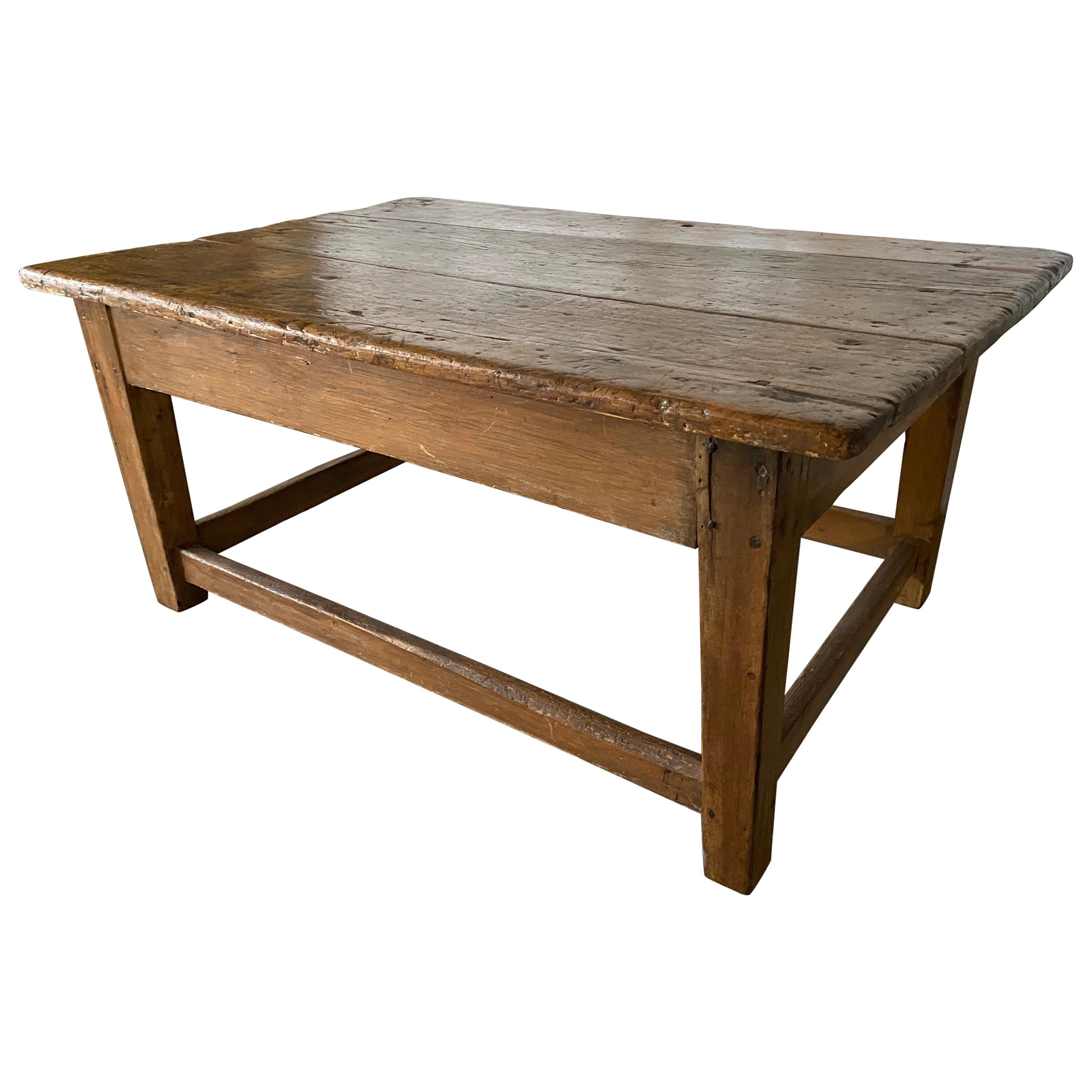19th Century Rustic Antique Coffee Table