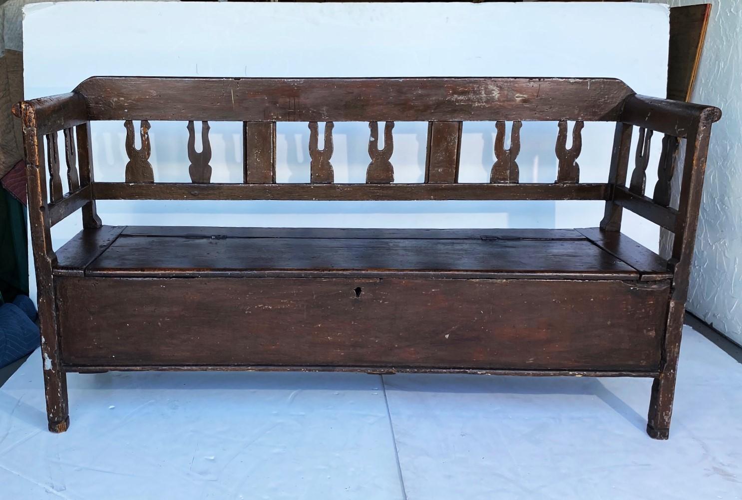 19th Century Rustic Bench For Sale 1