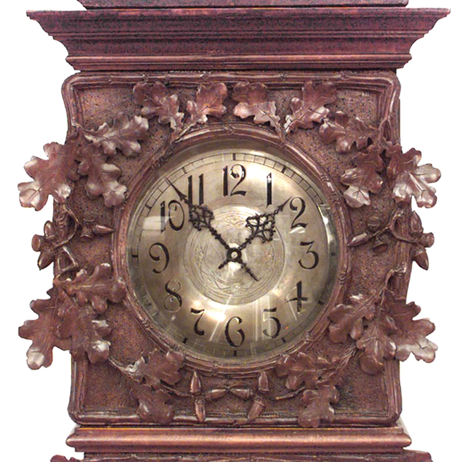 Allemand Horloge grand-père rustique de la forêt noire du XIXe siècle en vente