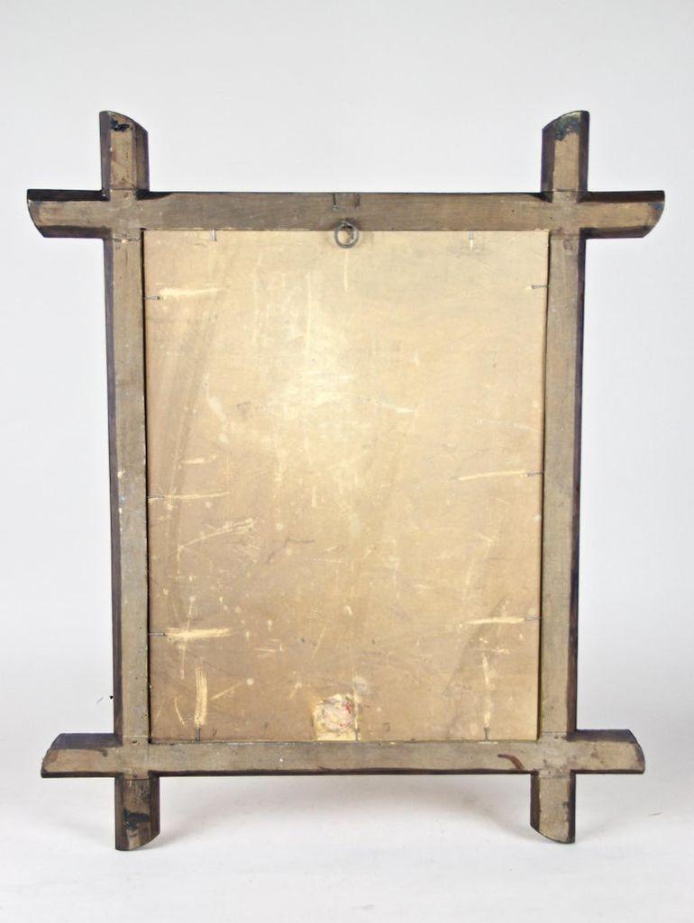 Miroir rustique du 19e siècle de Black Forest, sculpté à la main, Autriche vers 1890 en vente 10