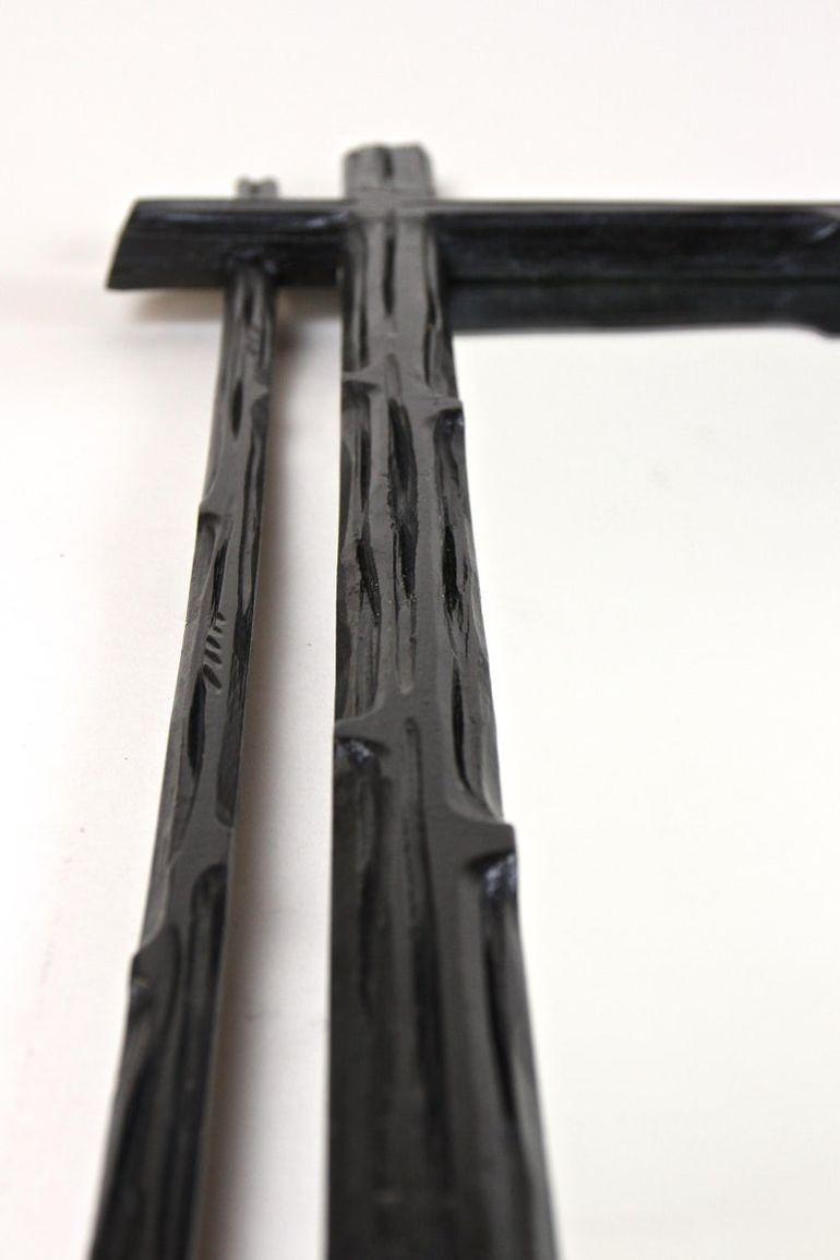 Specchio da parete rustico Black Forest del XIX secolo, con doppia cornice, AT circa 1880 in vendita 5