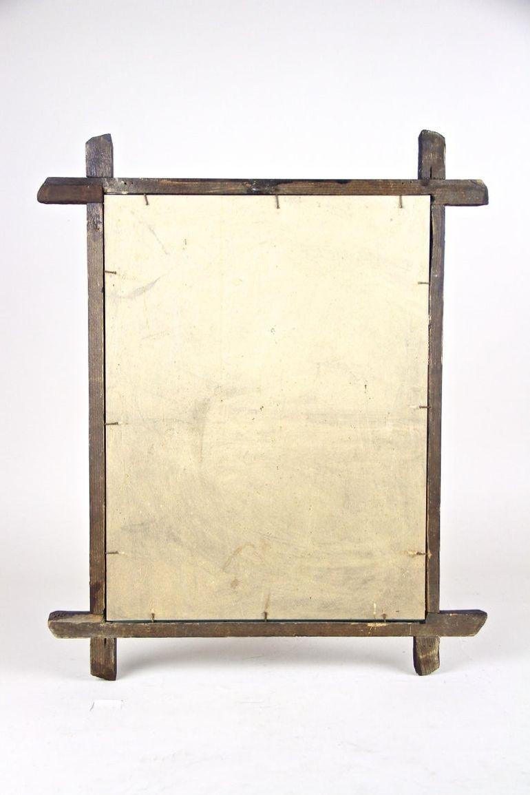 Miroir mural rustique Black Forest du XIXe siècle, sculpté à la main, Autriche, vers 1880 en vente 8