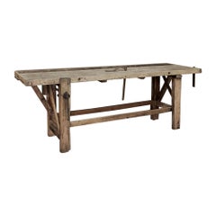 19th Century Rustic Carpenter's Workbench, Sofa Table