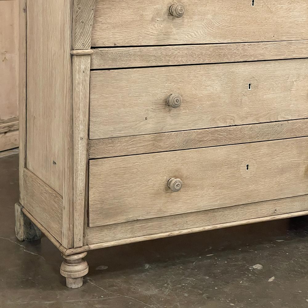 19th Century Rustic Charles X Commode ~ Chest of Drawers in Stripped Oak 6