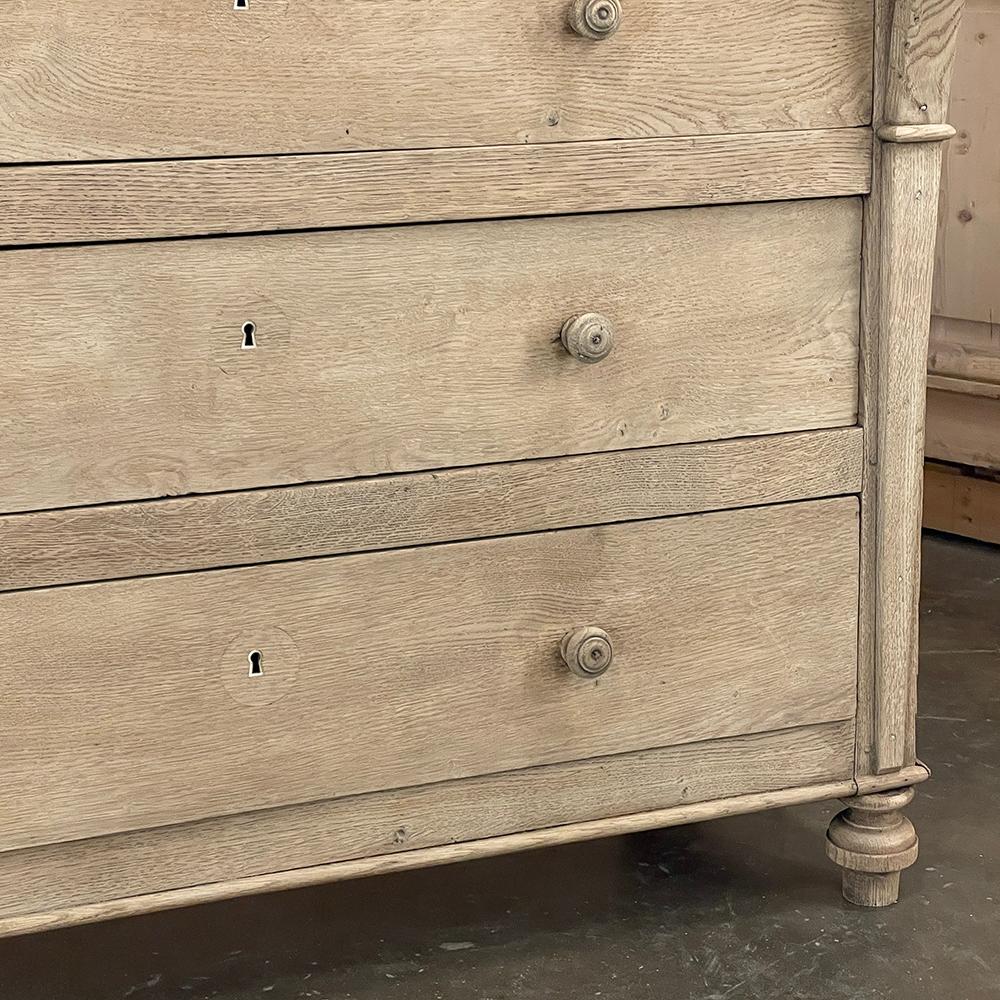 19th Century Rustic Charles X Commode ~ Chest of Drawers in Stripped Oak 7