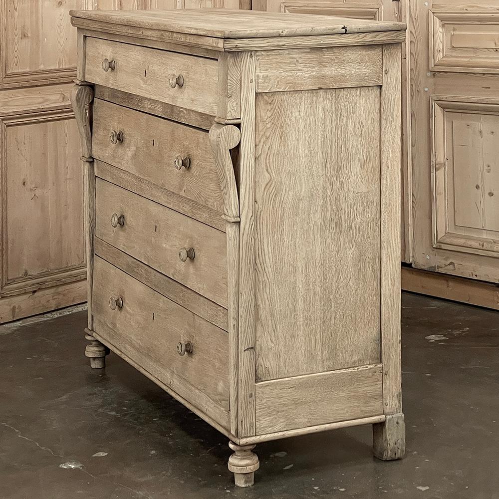 19th Century Rustic Charles X Commode ~ Chest of Drawers in Stripped Oak 8