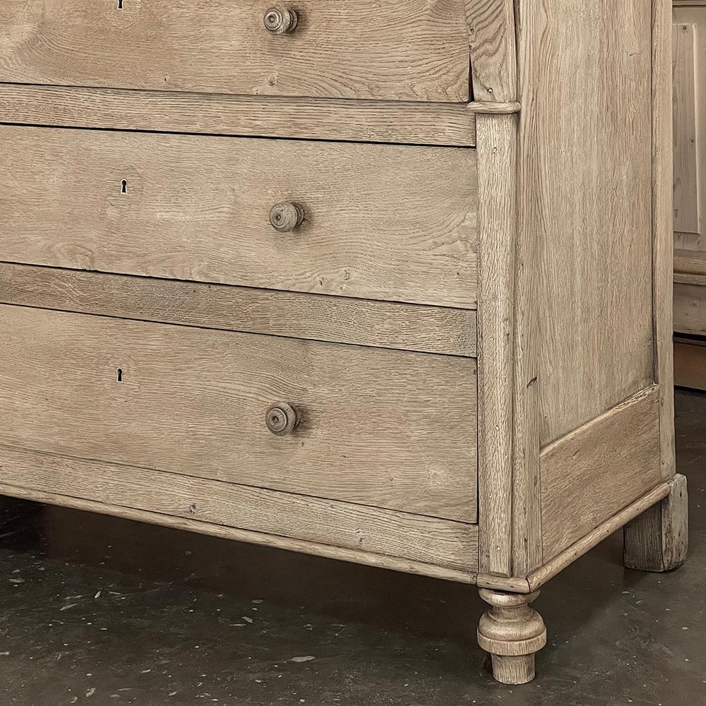 19th Century Rustic Charles X Commode ~ Chest of Drawers in Stripped Oak 10