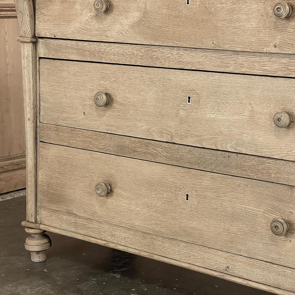 19th Century Rustic Charles X Commode ~ Chest of Drawers in Stripped Oak 12