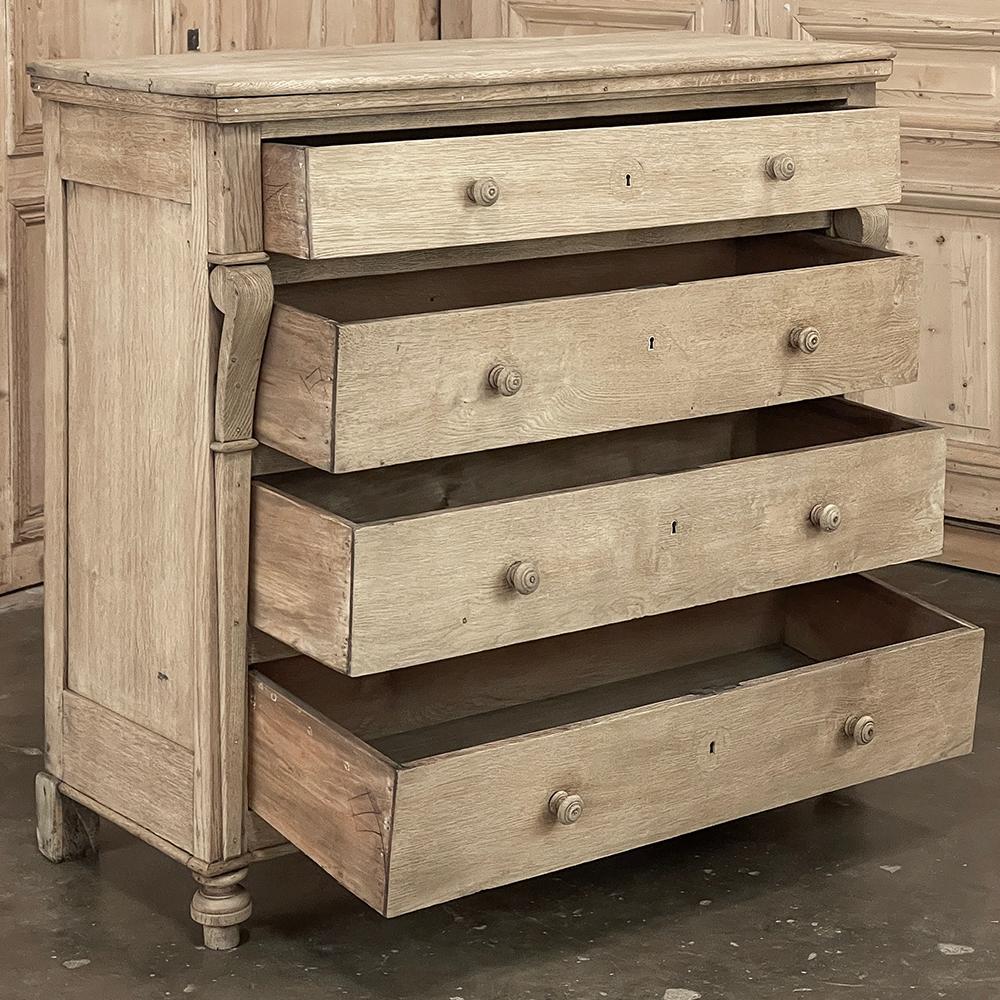 19th Century Rustic Charles X Commode ~ Chest of Drawers in Stripped Oak 2