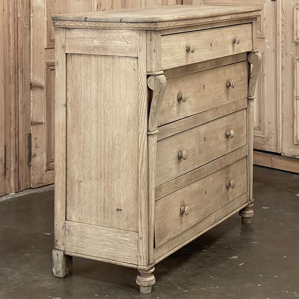 19th Century Rustic Charles X Commode ~ Chest of Drawers in Stripped Oak 3