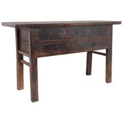 Antique 19th Century Rustic Chinese Dresser