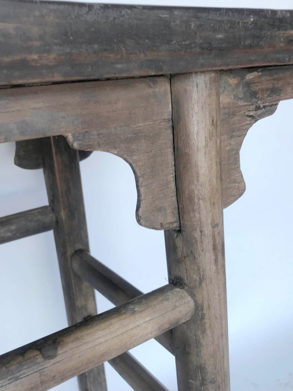19th Century Rustic Chinese Elm Altar Table 2