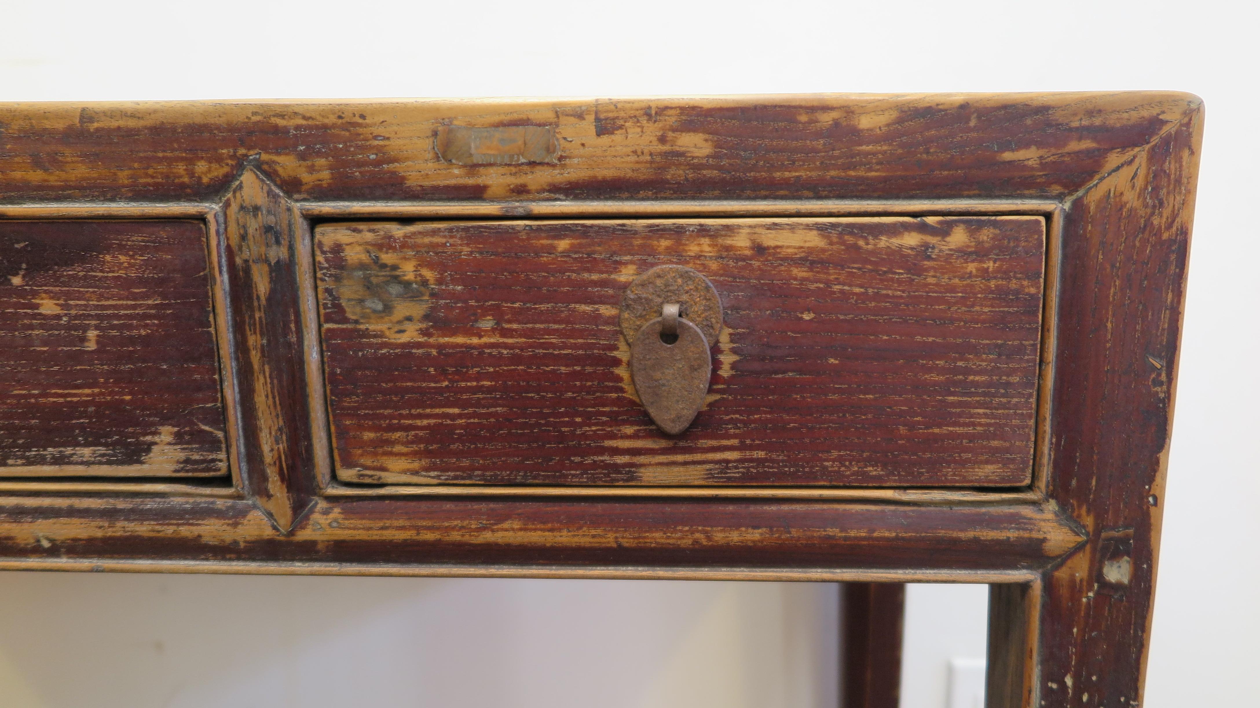 19th Century Rustic Console Table 3
