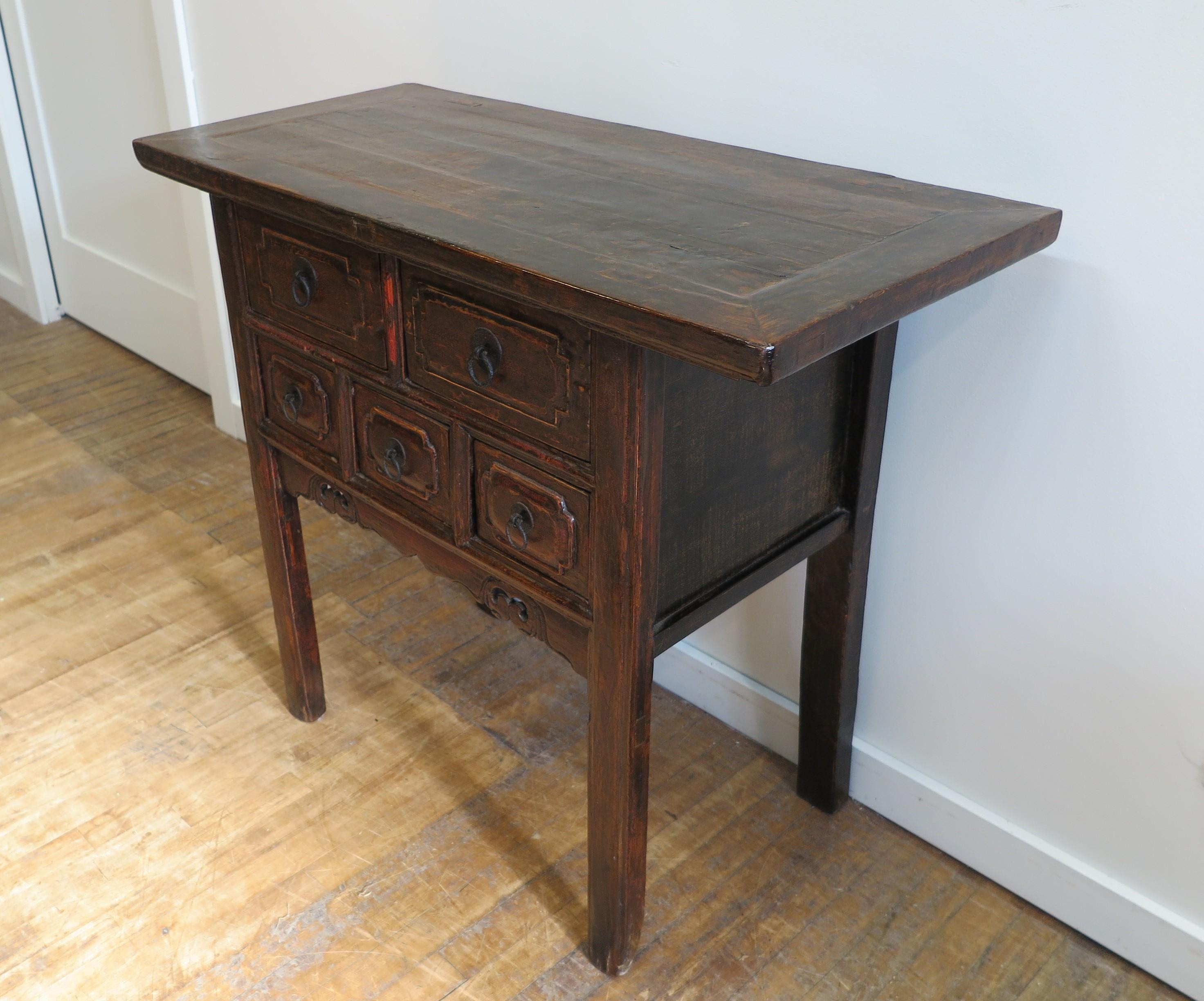 19th Century Rustic Console Table For Sale 3
