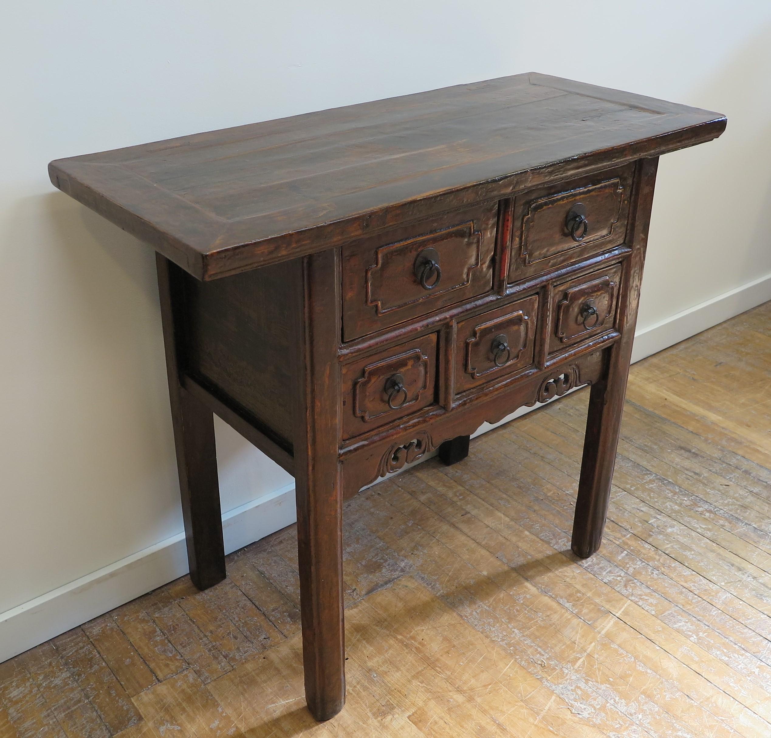 19th Century Rustic Console Table For Sale 4