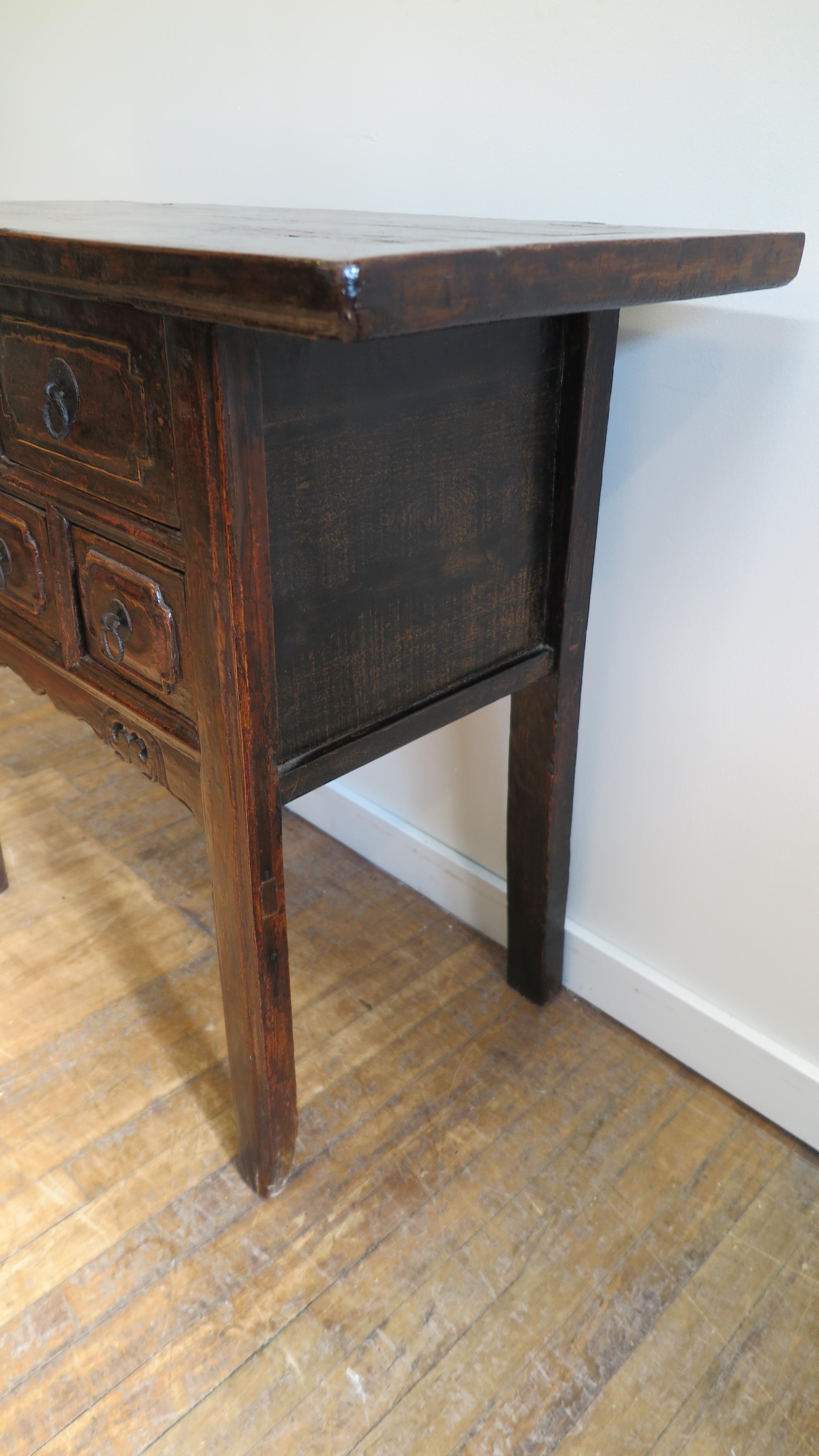 19th Century Rustic Console Table For Sale 5