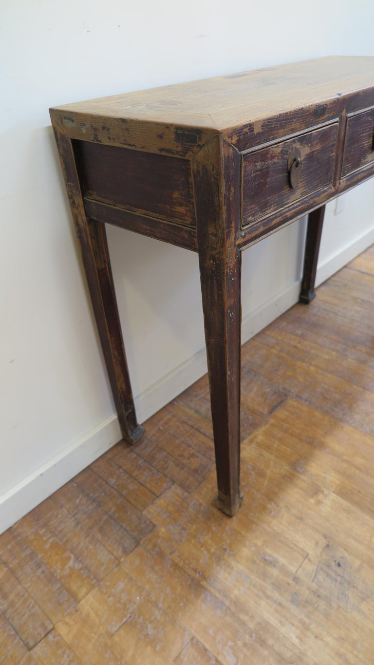 19th Century Rustic Console Table For Sale at 1stDibs