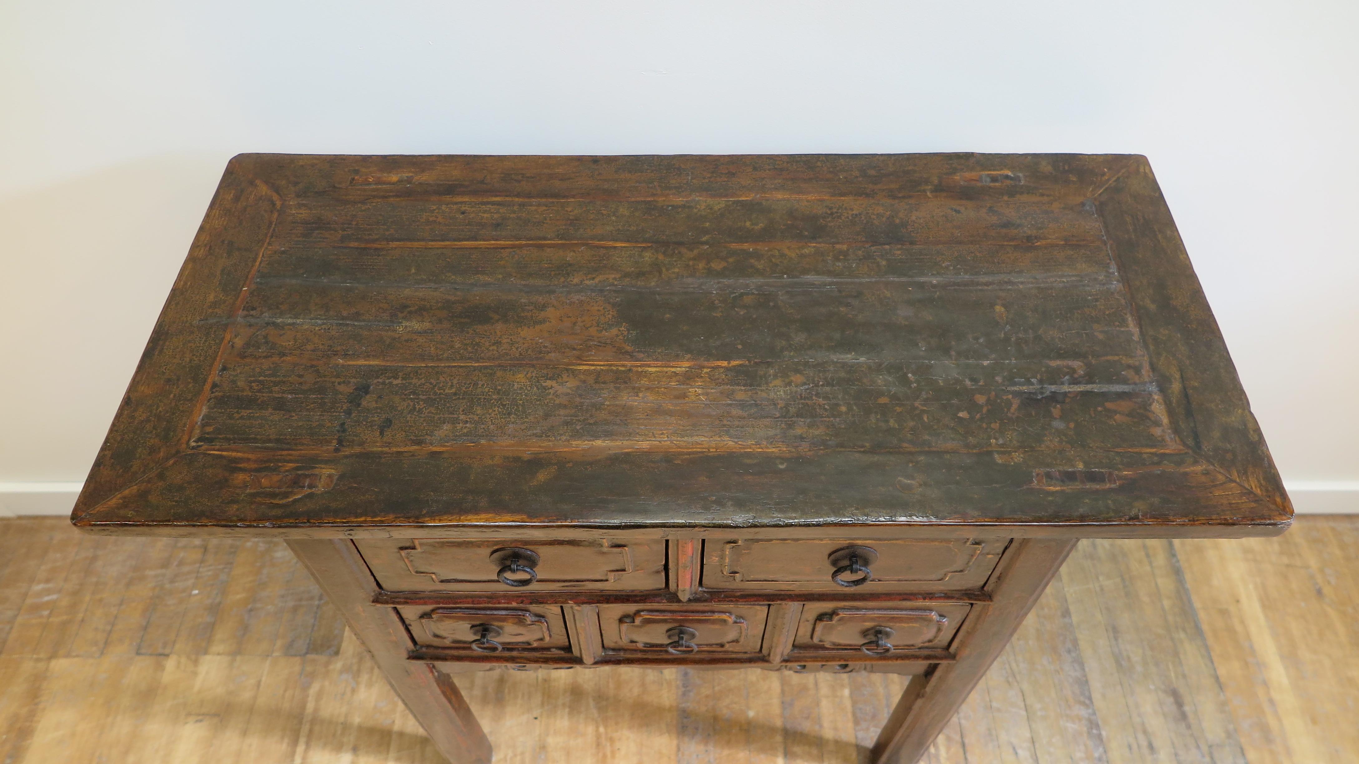 Chinese 19th Century Rustic Console Table For Sale