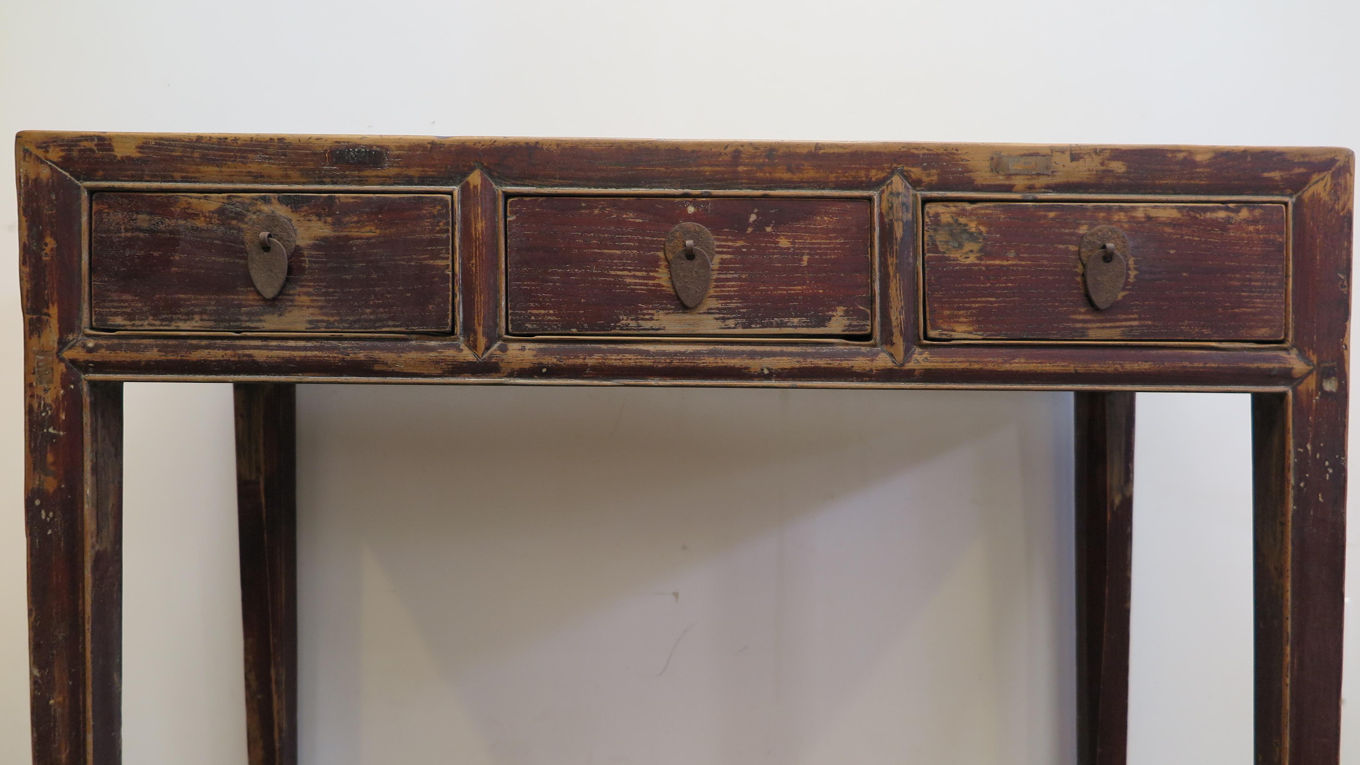 Table console rustique du 19e siècle  en vente 2