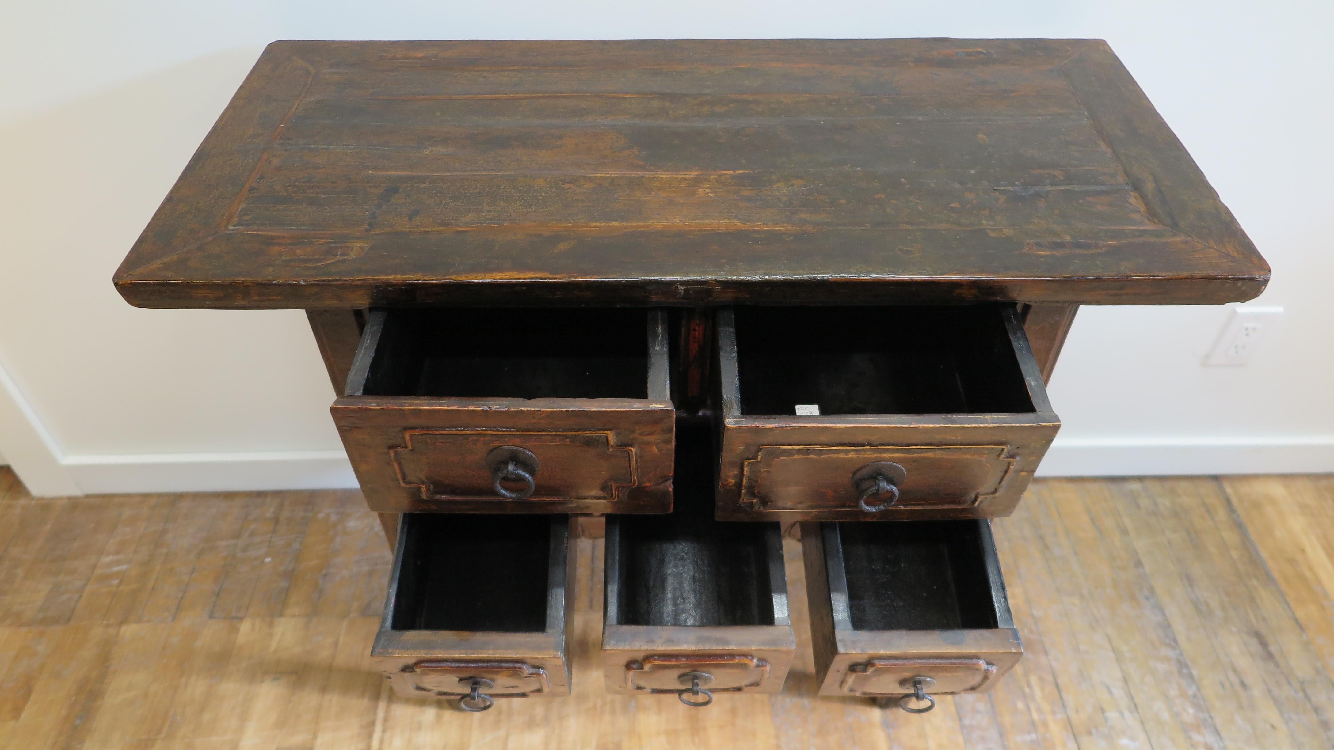 19th Century Rustic Console Table For Sale 2