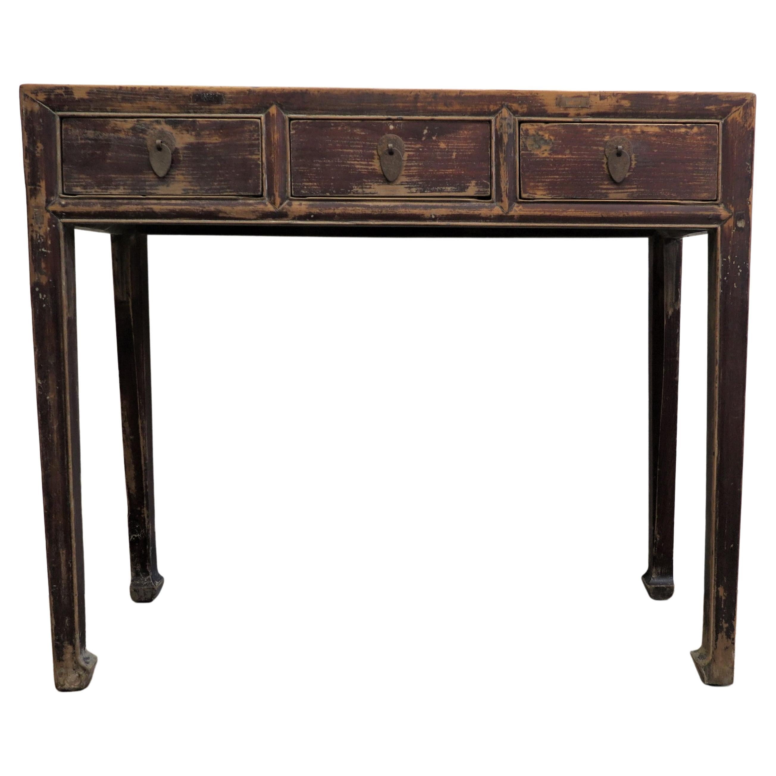 Table console rustique du 19e siècle 