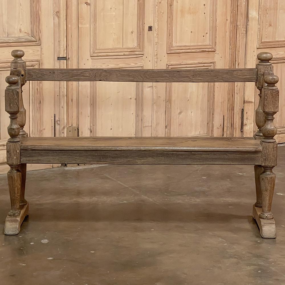 19th Century Rustic Country French Bench, Pew For Sale at 1stDibs
