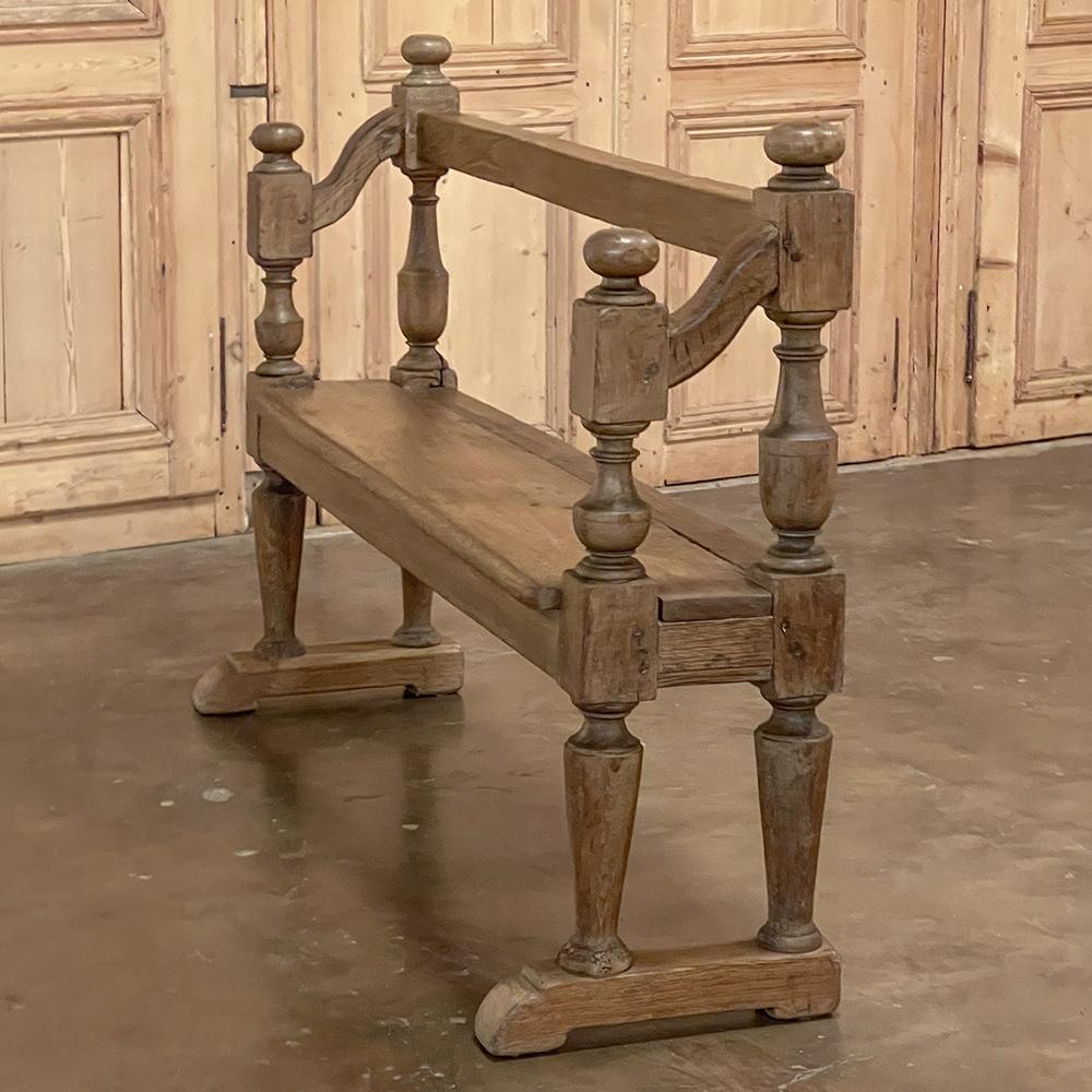 19th Century Rustic Country French Bench, Pew For Sale at 1stDibs