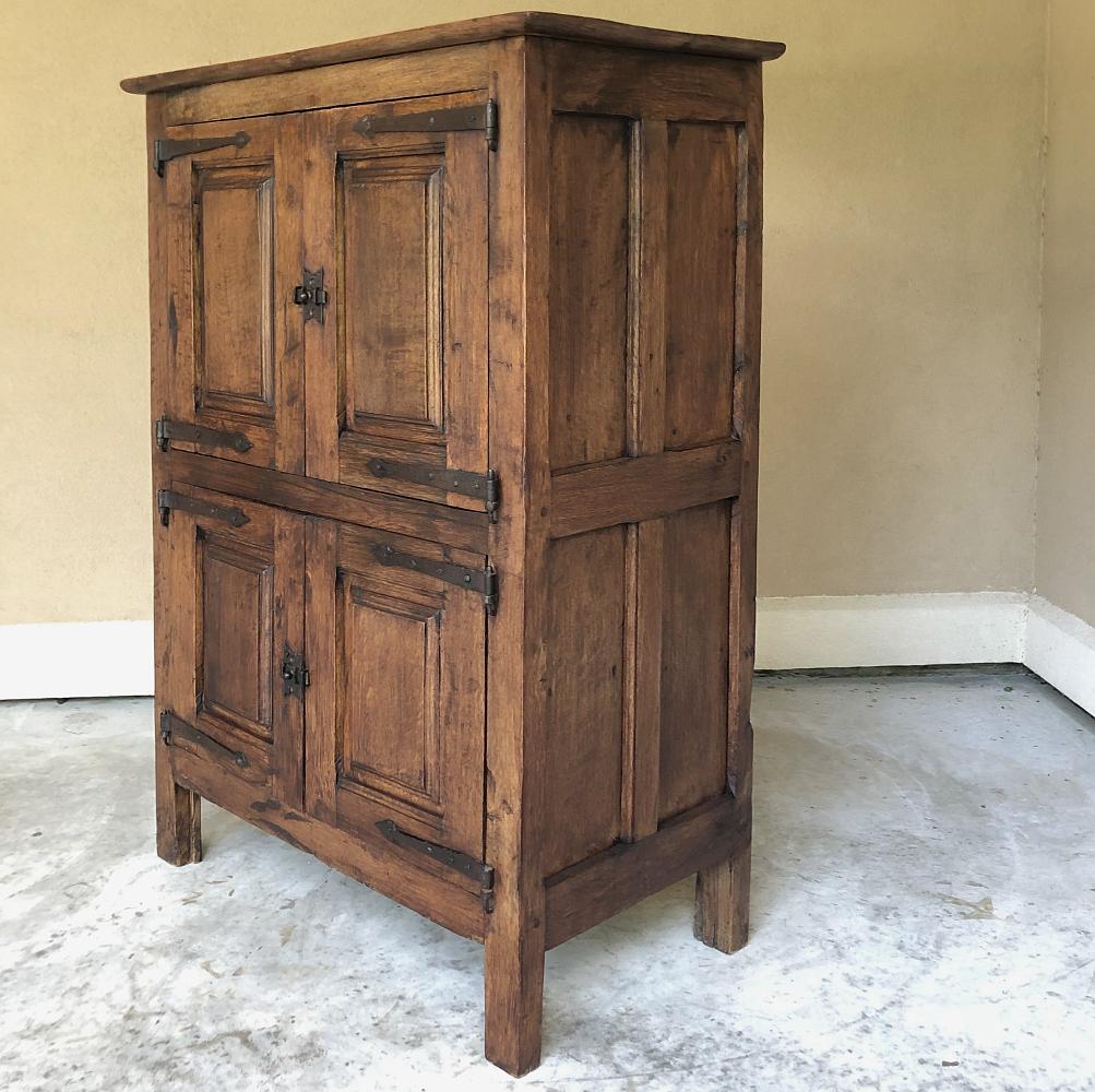 Hand-Crafted 19th Century Rustic Country French Cabinet