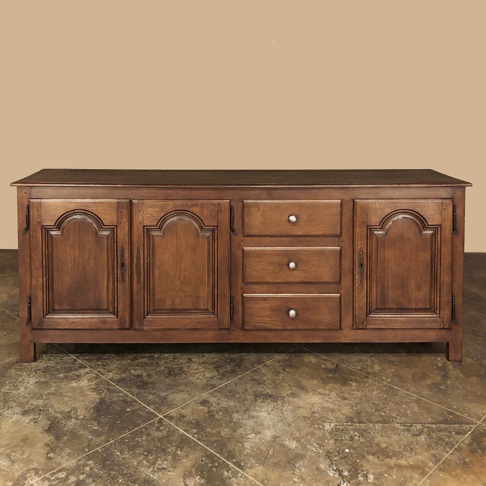 19th Century Rustic Country French Credenza, Buffet In Good Condition For Sale In Dallas, TX