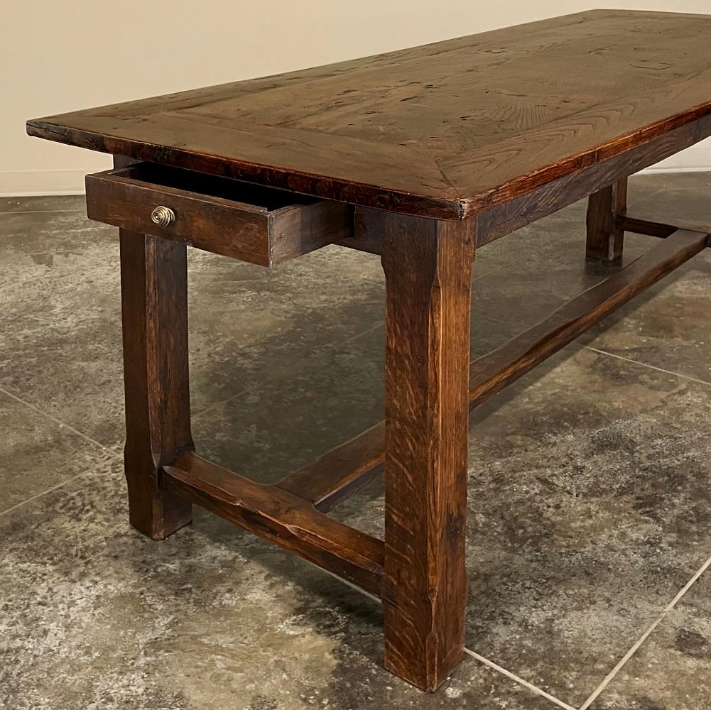 19th Century Rustic Country French Farm Table or Dining Table For Sale 6