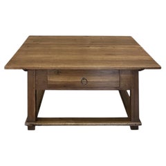 19th Century Rustic Country French Fruitwood Coffee Table