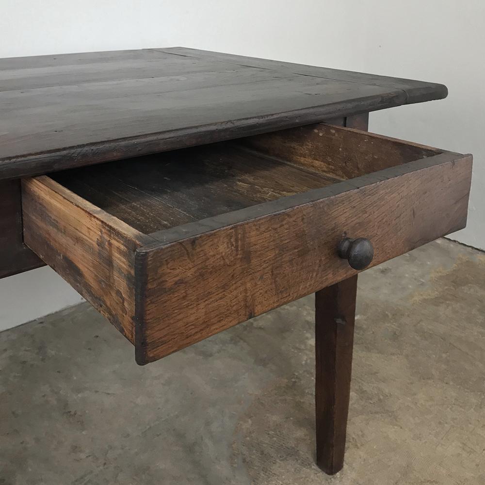 19th Century Rustic Country French Oak Farm Table, Desk 3